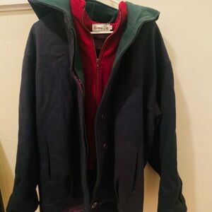 Men's Herman Kay Black Jacket with Red Lining
